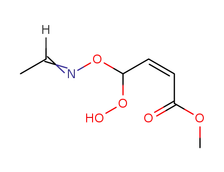 (Z)-4-Eth-(E)-ylideneaminooxy-4-hydroperoxy-but-2-enoic acid methyl ester