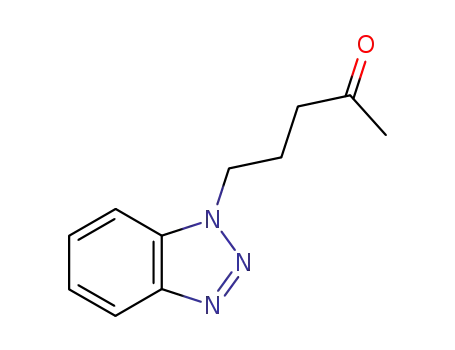 Molecular Structure of 74045-59-3 ((1-benzotriazolyl)-5 pentanone-2)