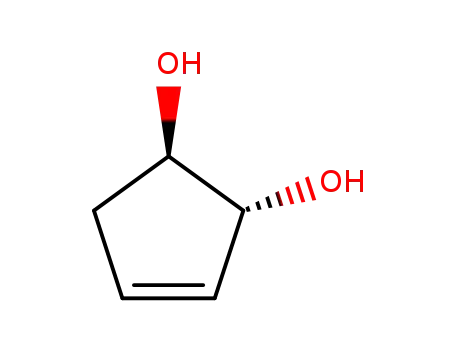 (+/-)-<i>trans</i>-cyclopentene-<sup>(1)</sup>-diol-(3.4)