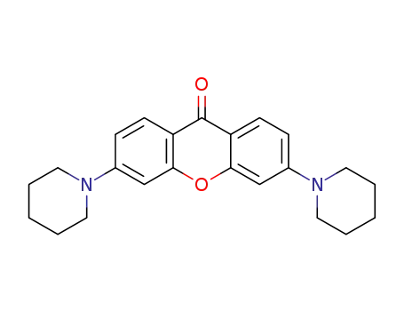 Molecular Structure of 1023903-94-7 (3,6-di(piperidin-1-yl)-9H-xanthen-9-one)