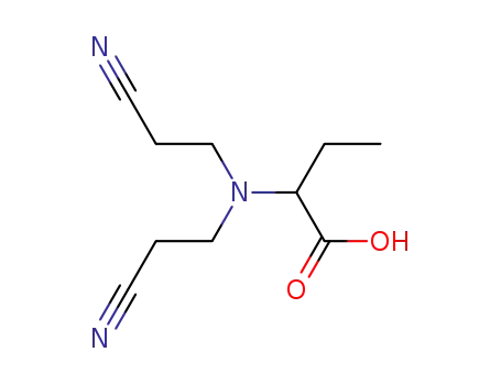 2-<Bis-(2-cyanethyl)-amino>-buttersaeure