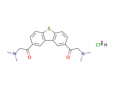 Ethanone, 1,1'-(2,8-dibenzothiophenediyl)bis(2-(dimethylamino)-, dihydrochloride