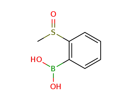 Molecular Structure of 850567-97-4 (2-(METHYLSULFINYL)PHENYLBORONIC ACID)