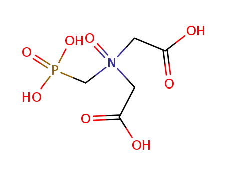 Molecular Structure of 53792-63-5 (Glycine, N-(carboxymethyl)-N-(phosphonomethyl)-, N-oxide)