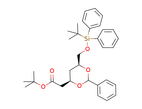 tert-butyl 2-((4R,6S)-6-((tert-butyldiphenylsilyloxy)methyl)-2-phenyl-1,3-dioxan-4-yl)acetate