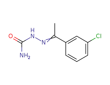 Molecular Structure of 14760-30-6 ((2E)-2-[1-(3-chlorophenyl)ethylidene]hydrazinecarboxamide)