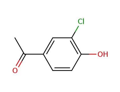 Molecular Structure of 2892-29-7 (1-(3-CHLORO-4-HYDROXYPHENYL)-1-ETHANONE)