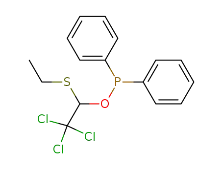 Molecular Structure of 104892-86-6 (α-ethylthio-β,β,β-trichloroethyl diphenylphosphonite)