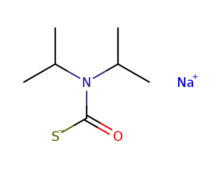 Molecular Structure of 50625-33-7 (Carbamothioic acid, bis(1-methylethyl)-, sodium salt)
