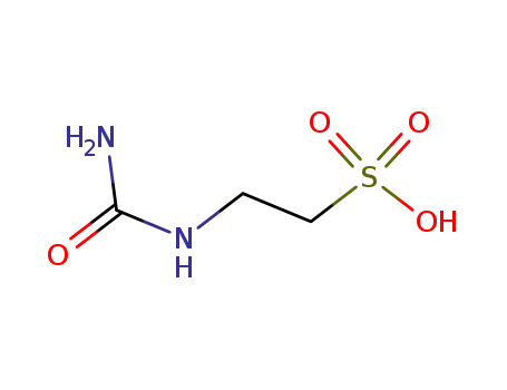 Molecular Structure of 87742-11-8 (Ethanesulfonic acid, 2-[(aminocarbonyl)amino]-)