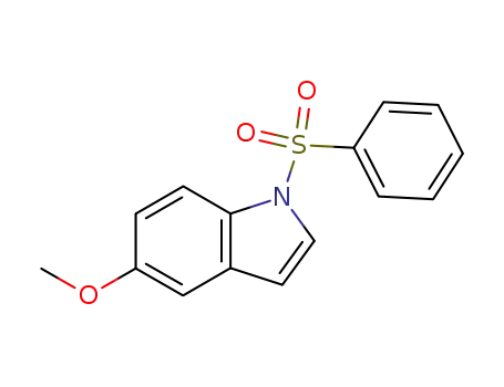 Molecular Structure of 56995-12-1 (1-benzenesulfonyl 5-methoxy indole)