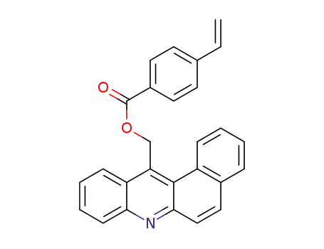 Molecular Structure of 1609956-63-9 ((benzo[a]acridin-12-yl)methyl 4-vinylbenzoate)