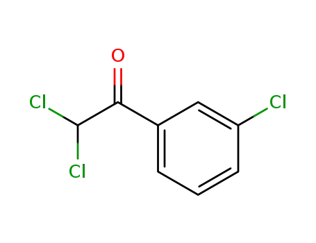 Molecular Structure of 84553-20-8 (Ethanone, 2,2-dichloro-1-(3-chlorophenyl)-)