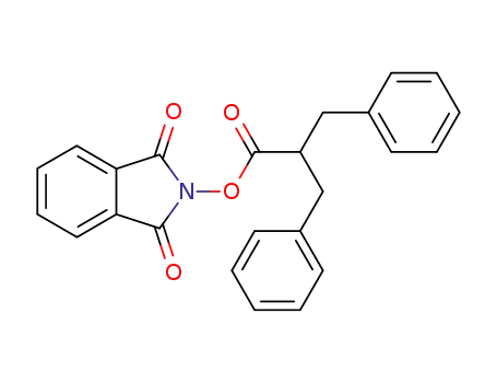 Molecular Structure of 118334-81-9 (2-Benzyl-3-phenyl-propionic acid 1,3-dioxo-1,3-dihydro-isoindol-2-yl ester)
