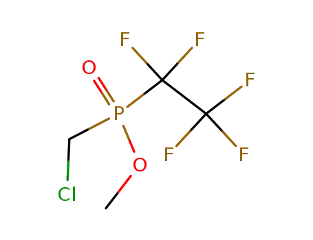 Molecular Structure of 111727-33-4 (Phosphinic acid, (chloromethyl)(pentafluoroethyl)-, methyl ester)