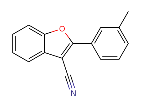 Molecular Structure of 107519-71-1 (2-(m-tolyl)benzofuran-3-carbonitrile)
