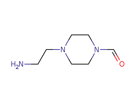 Molecular Structure of 133093-79-5 (1-Piperazinecarboxaldehyde, 4-(2-aminoethyl)- (9CI))
