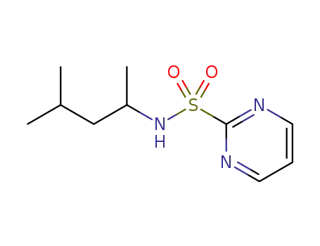 Molecular Structure of 1258934-39-2 (N-(4-methylpentan-2-yl)pyrimidine-2-sulfonamide)