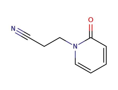Molecular Structure of 25386-51-0 (3-(2-oxopyridin-1-yl)propanenitrile)