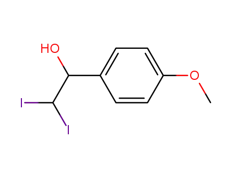 Molecular Structure of 265999-47-1 (α-(diiodomethyl)-4-methoxybenzenemethanol)