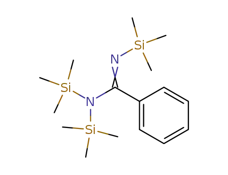 Molecular Structure of 24261-90-3 (N,N,N'-tris(trimethylsilyl)benzamidine)