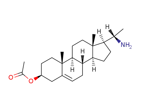 Molecular Structure of 60534-25-0 ((20S)-3β-acetoxy-5-pregnen-20-amine)