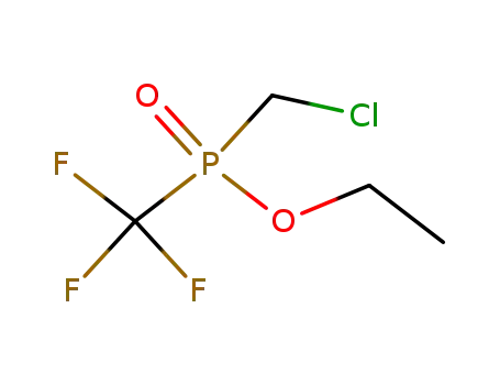 Molecular Structure of 111727-30-1 (Phosphinic acid, (chloromethyl)(trifluoromethyl)-, ethyl ester)