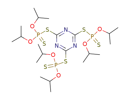 Molecular Structure of 105526-48-5 (tris(diisopropoxyphosphinothioylthio)-s-triazine)