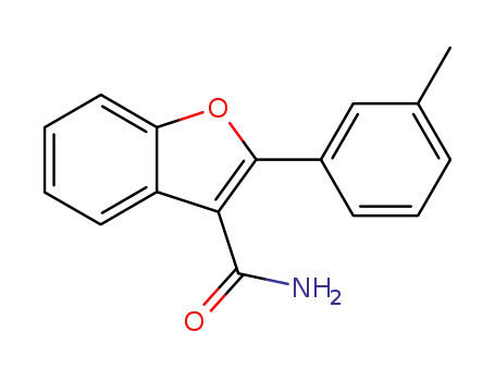 Molecular Structure of 857019-86-4 (2-<i>m</i>-tolyl-benzofuran-3-carboxylic acid amide)