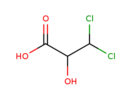 Molecular Structure of 89130-07-4 (Propanoic  acid,  3,3-dichloro-2-hydroxy-)