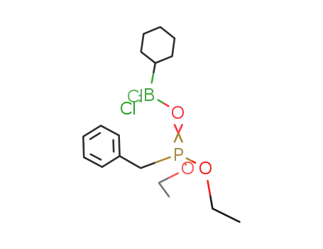 C<sub>6</sub>H<sub>5</sub>CH<sub>2</sub>P(OC<sub>2</sub>H<sub>5</sub>)2OBCl<sub>2</sub>C<sub>6</sub>H<sub>11</sub>