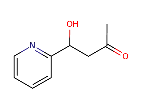 Molecular Structure of 6337-41-3 (4-hydroxy-4-pyridin-2-yl-butan-2-one)