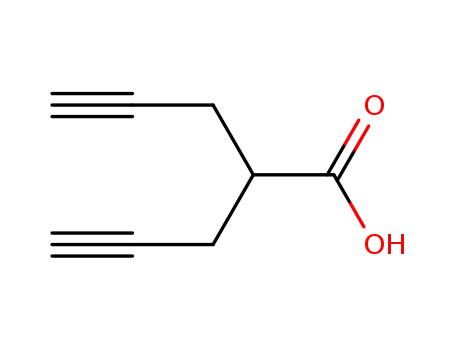 Molecular Structure of 65994-70-9 (dipropargylacetic acid)