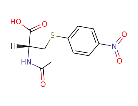 Molecular Structure of 91088-55-0 (N-ACETYL-S-(4-NITROPHENYL)-L-CYSTEINE)
