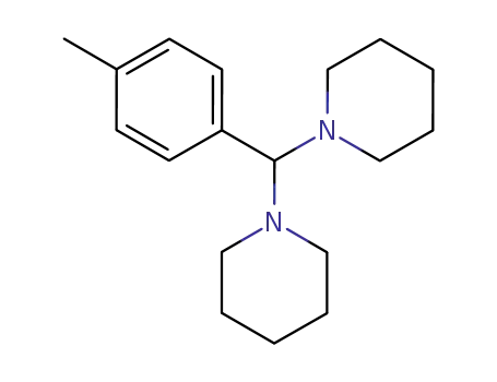 Molecular Structure of 35287-01-5 (Piperidine, 1,1'-[(4-methylphenyl)methylene]bis-)