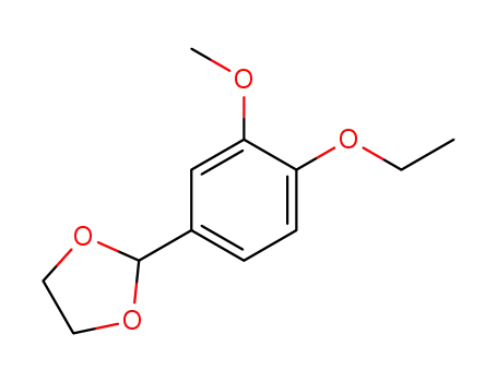Molecular Structure of 52987-93-6 (4-Ethoxy-3-methoxybenzaldehydeethyleneacetal)