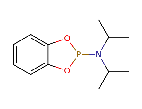 Molecular Structure of 85841-51-6 (1,3,2-Benzodioxaphosphol-2-amine, N,N-bis(1-methylethyl)-)