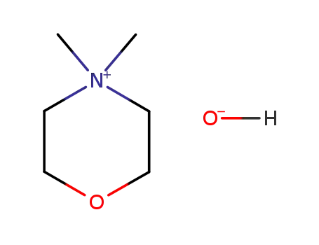 Molecular Structure of 69013-77-0 (Morpholinium, 4,4-dimethyl-, hydroxide)