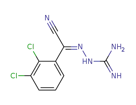 Molecular Structure of 94213-23-7 ((Z)-[cyano(2,3-dichlorophenyl)methylene]carbazamidine)
