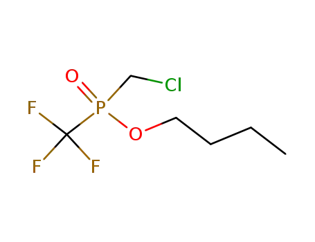 Molecular Structure of 111749-34-9 (Phosphinic acid, (chloromethyl)(trifluoromethyl)-, butyl ester)