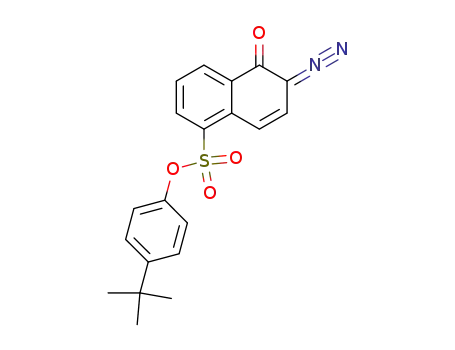 Molecular Structure of 31600-99-4 (4-(tert-butyl)phenyl 6-diazo-5,6-dihydro-5-oxonaphthalene-1-sulphonate)