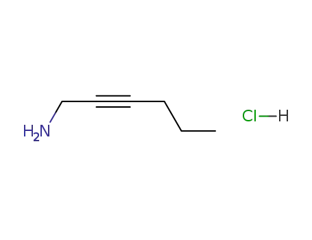 Molecular Structure of 88211-51-2 (2-Hexyn-1-amine, hydrochloride)
