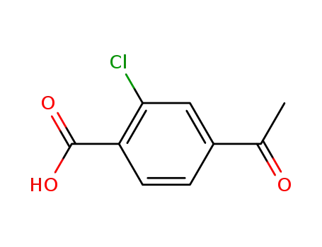 Molecular Structure of 115382-35-9 (4-carboxy-3-chloroacetophenone)