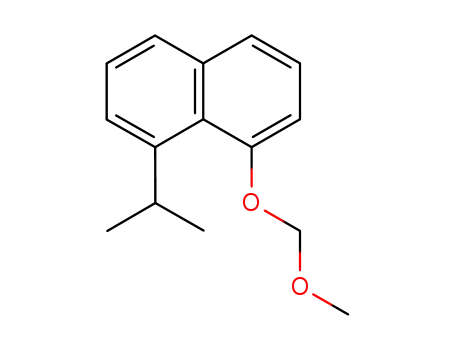 Molecular Structure of 121190-02-1 (Naphthalene, 1-(methoxymethoxy)-8-(1-methylethyl)-)