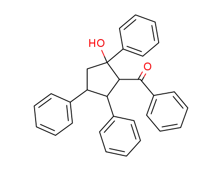 Molecular Structure of 33418-22-3 (Methanone, (2-hydroxy-2,4,5-triphenylcyclopentyl)phenyl-)