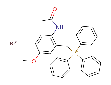 Molecular Structure of 104894-18-0 (bromure d'acetylamino-2 methoxy-5 benzyltriphenylphosphonium)