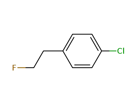 Molecular Structure of 332-44-5 (Benzene, 1-chloro-4-(2-fluoroethyl)-)