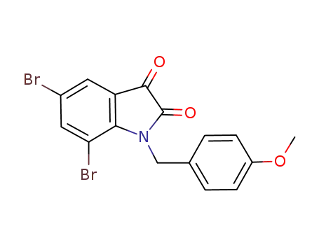 5,7-dibromo-1-(4-methoxybenzyl)indoline-2,3-dione