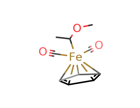 Molecular Structure of 74171-11-2 ((η5-Cp)iron(CO)2-α-methoxyethyl)
