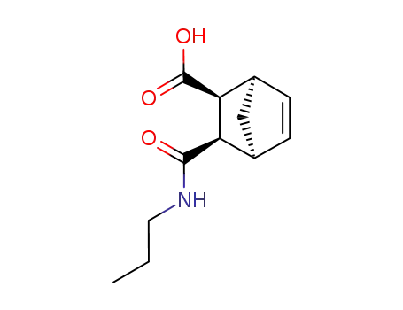 Molecular Structure of 32392-78-2 ((1R,2S,3R,4S)-3-Propylcarbamoyl-bicyclo[2.2.1]hept-5-ene-2-carboxylic acid)